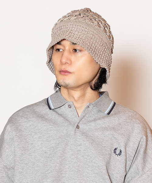 モデル頭囲：58cm 着用サイズ：ONESIZE