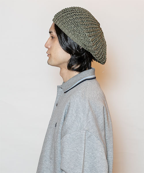 モデル頭囲：58cm 着用サイズ：ONESIZE