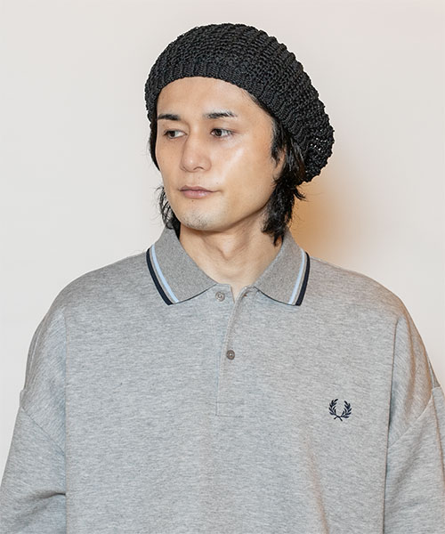 モデル頭囲：58cm 着用サイズ：ONESIZE