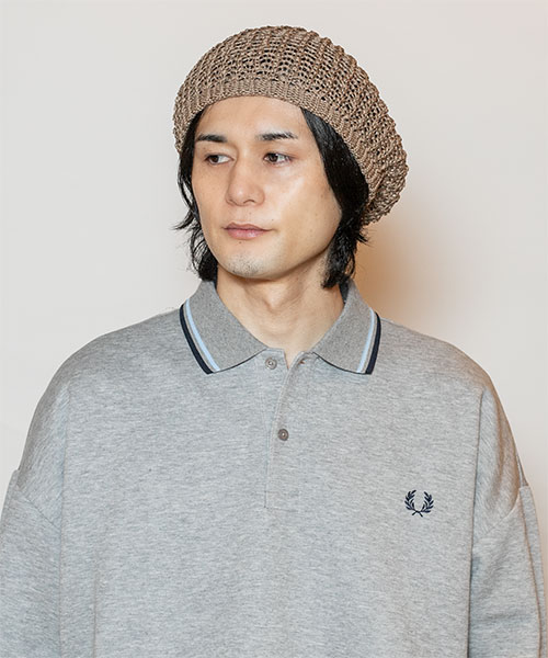 モデル頭囲：58cm 着用サイズ：ONESIZE