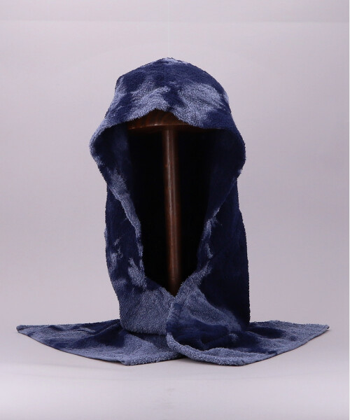 HK PILE HOODED PONCHO NAVY ONESIZE