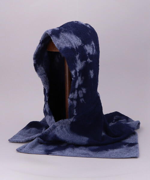 HK PILE HOODED PONCHO NAVY ONESIZE