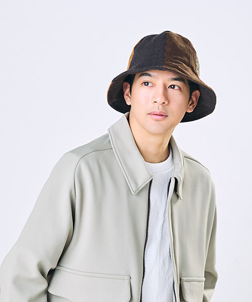 モデル頭囲：56cm 着用サイズ：ONESIZE