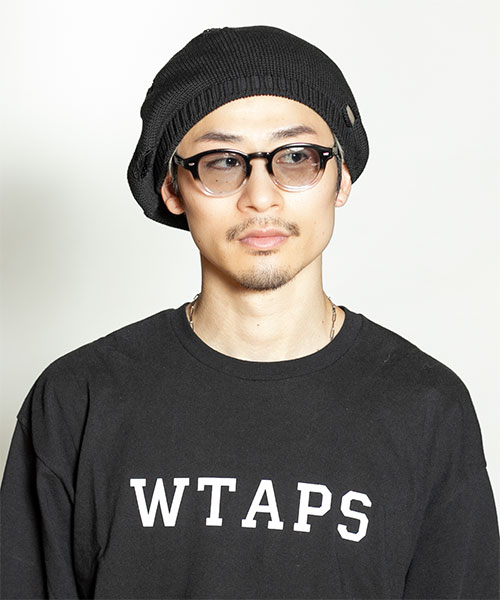モデル頭囲：58.5cm 着用サイズ：ONESIZE