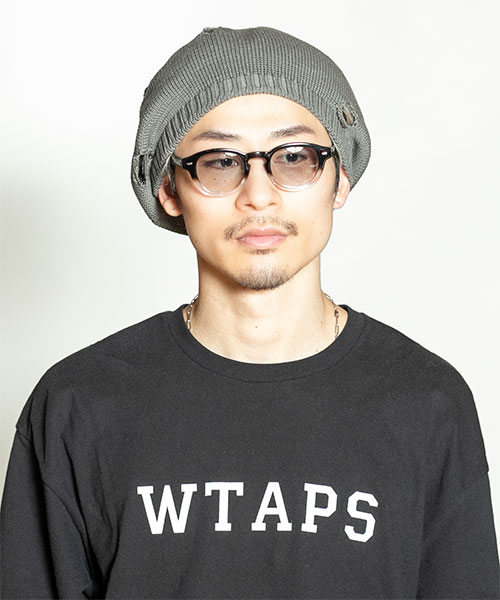 モデル頭囲：58.5cm 着用サイズ：ONESIZE