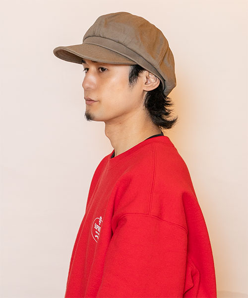 モデル頭囲：58cm 着用サイズ：ONESIZE