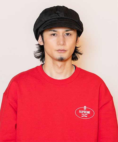 モデル頭囲：58cm 着用サイズ：ONESIZE