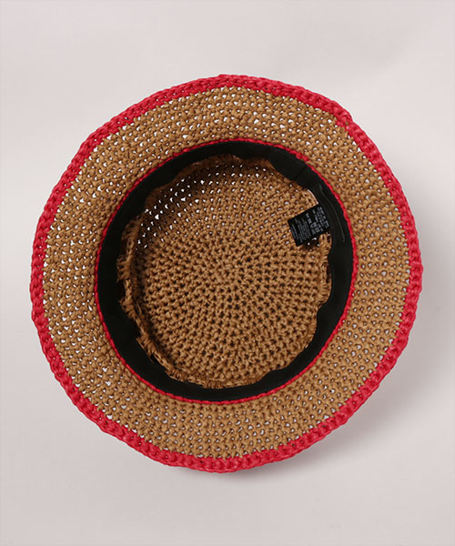 OPENWORK HAND-KNIT HAT BEIGE ONESIZE