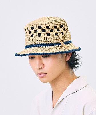 OPENWORK HAND-KNIT HAT