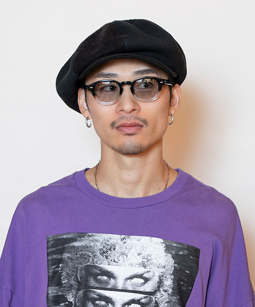 モデル頭囲：58.5cm 着用サイズ：ONESIZE