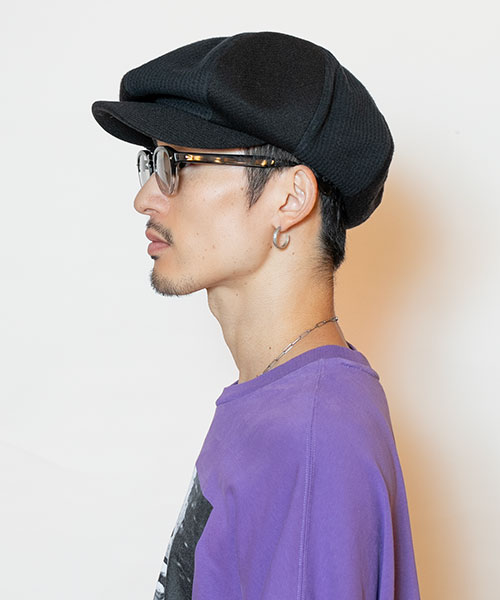 モデル頭囲：58.5cm 着用サイズ：ONESIZE