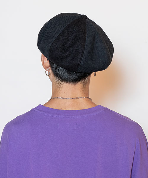 モデル頭囲：58.5cm 着用サイズ：ONESIZE