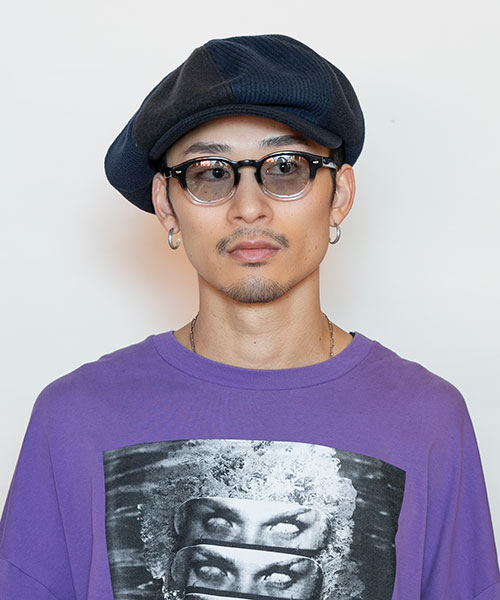 モデル頭囲：58.5cm 着用サイズ：ONESIZE