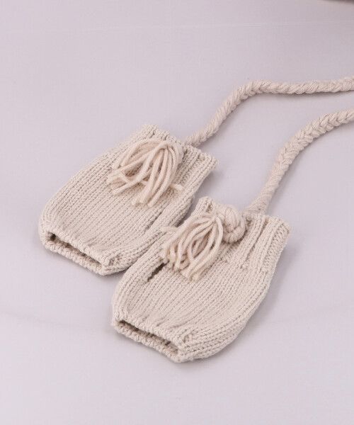 MITTEN FLAP KNIT WATCH GRAY ONESIZE