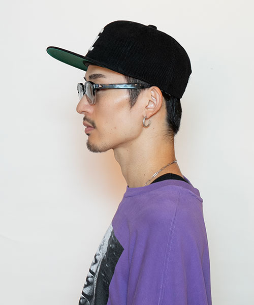 モデル頭囲：58.5cm 着用サイズ：ONESIZE