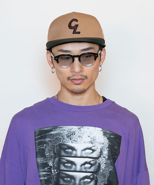 モデル頭囲：58.5cm 着用サイズ：ONESIZE