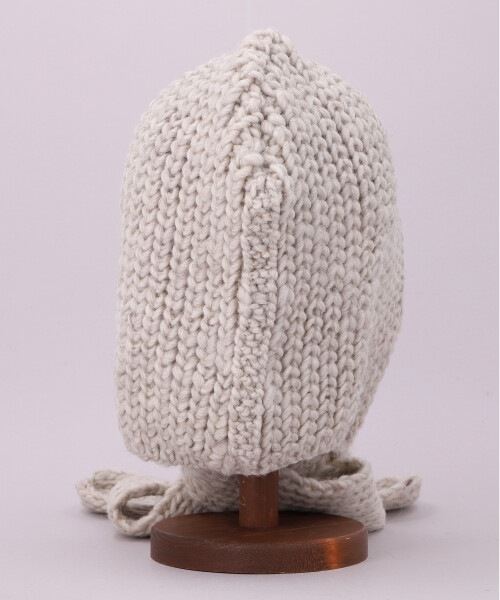 KNIT HOOD BABUSHKA BROWN ONESIZE