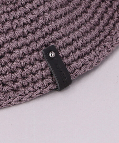 COTTON HAND-KNIT CROCHE 7 LIGHT BEIGE ONESIZE