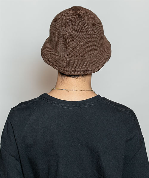 SILK KNITTED HAT NAVY ONESIZE