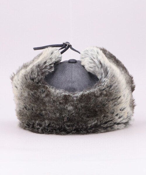 FLAPCAP PCFUR 2 GRAY ONESIZE