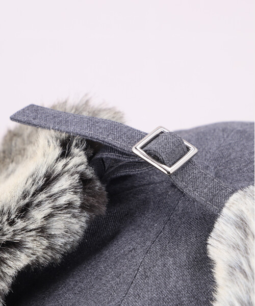 FLAPCAP PCFUR 2 GRAY ONESIZE
