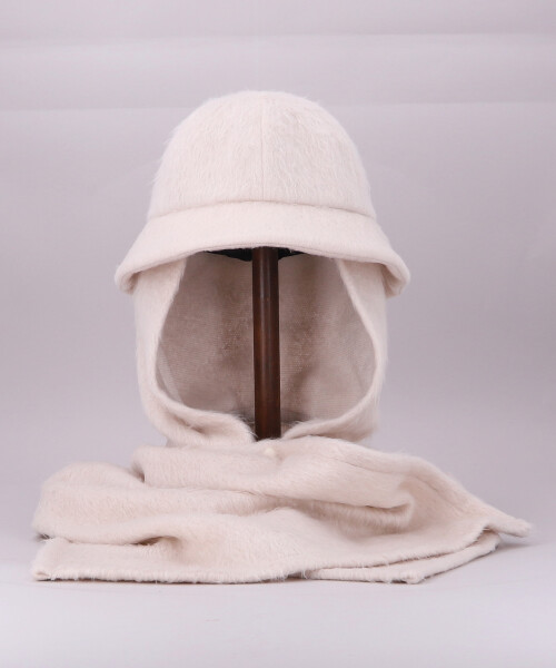 HK BELL HAT WITH PONCHO OFF WHITE ONESIZE