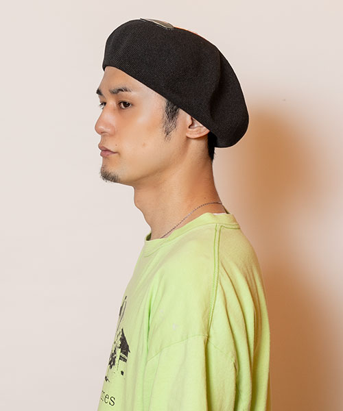 CA4LAベレー帽 FishBornChips （FBC UFO(ONESIZE BLACK): ベレー