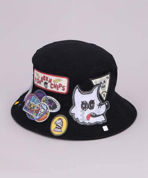 FBC WAPPEN BUCKET HAT BLACK ONESIZE