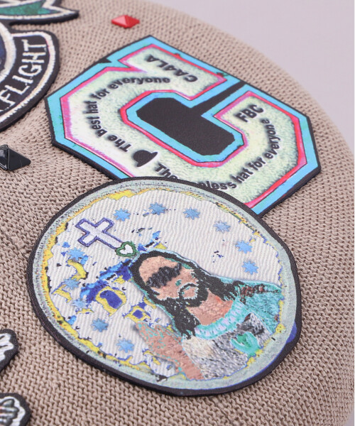 FBC WAPPEN BERET(ONESIZE BEIGE): ベレー|帽子通販|CA4LA FBC WAPPEN BERET(ONESIZE BEIGE): ベレー|帽子通販|CA4LA