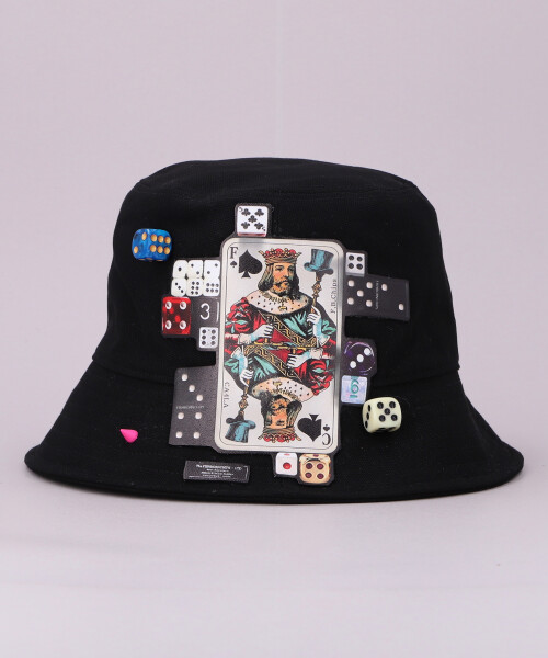 FBC DICE BUCKET HAT BLACK ONESIZE