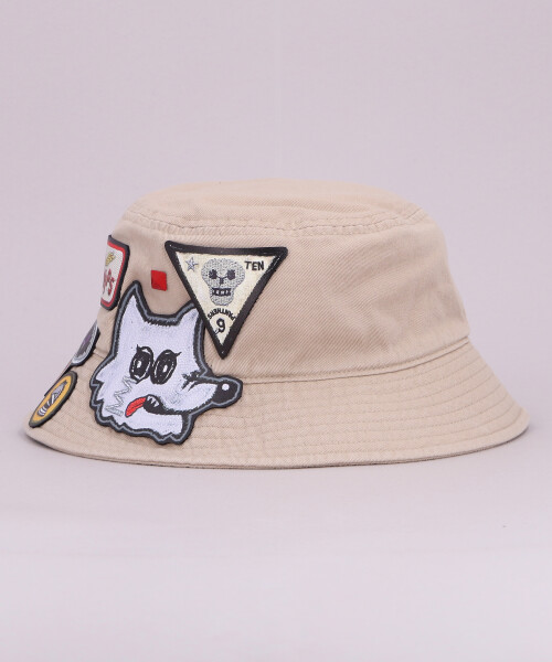 FBC WAPPEN BUCKET HAT BEIGE ONESIZE