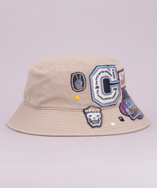 FBC WAPPEN BUCKET HAT BEIGE ONESIZE
