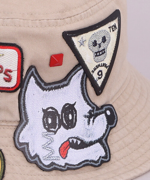FBC WAPPEN BUCKET HAT BEIGE ONESIZE
