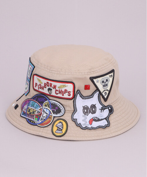 FBC WAPPEN BUCKET HAT BEIGE ONESIZE