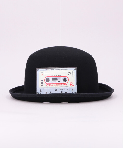 FBC CASSETTE TAPE BOWLER BLACK ONESIZE