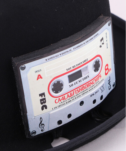 FBC CASSETTE TAPE BOWLER BLACK ONESIZE