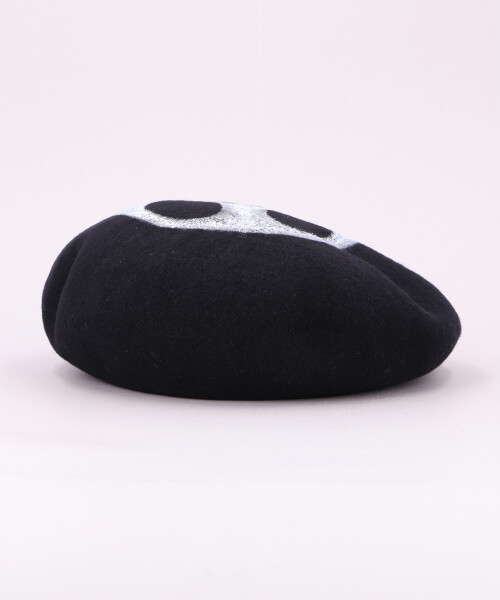 BAREN ベレー帽 ブラック　新品 VINTAGE PAINTED BERET(ONESIZE BLACK): ベレー｜帽子通販