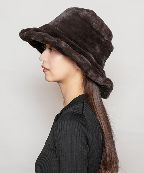 モデル頭囲：56cm 着用サイズ：ONESIZE