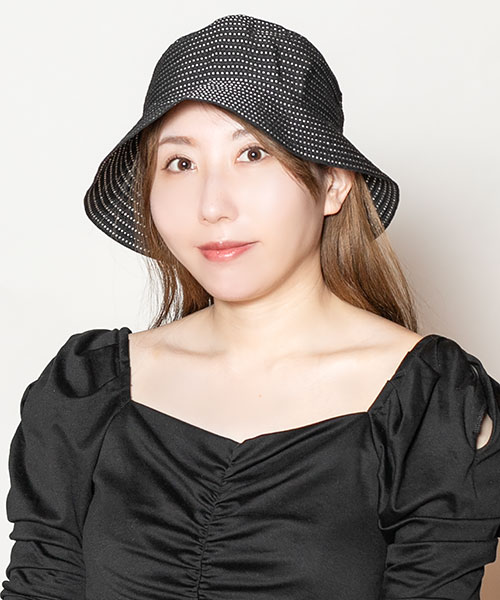 モデル頭囲：56cm 着用サイズ：ONESIZE