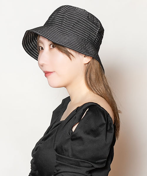 モデル頭囲：56cm 着用サイズ：ONESIZE