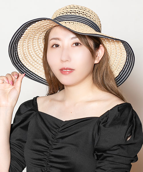 モデル頭囲：56cm 着用サイズ：ONESIZE
