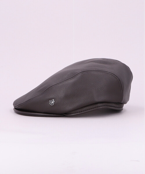 LEATHER DRIVING CAP BLACK S