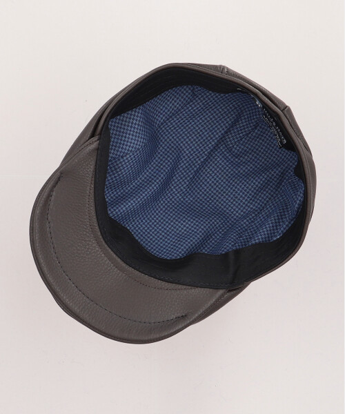 LEATHER DRIVING CAP BLACK S