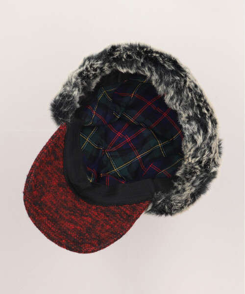 ACCORDION FLAP CAP RED ONESIZE