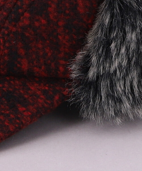 ACCORDION FLAP CAP RED ONESIZE
