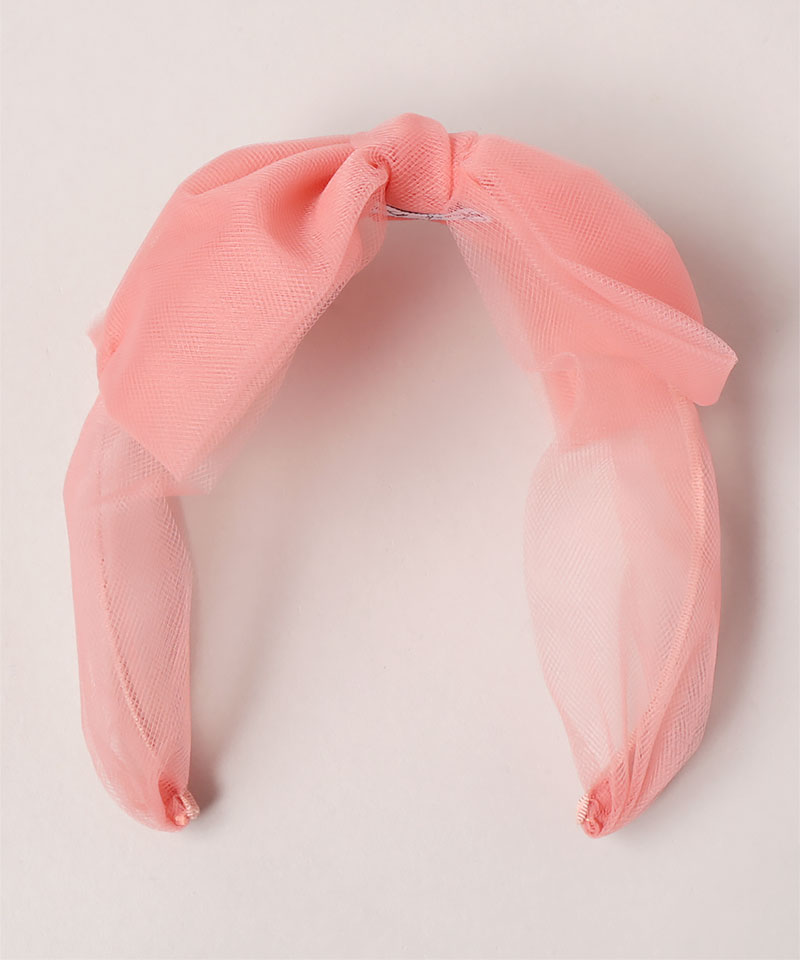 TULLE CENTER BOW PINK ONESIZE