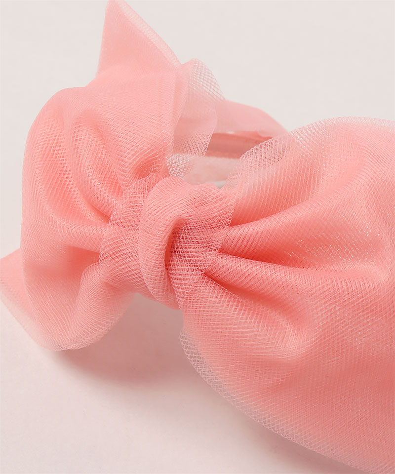 TULLE CENTER BOW PINK ONESIZE