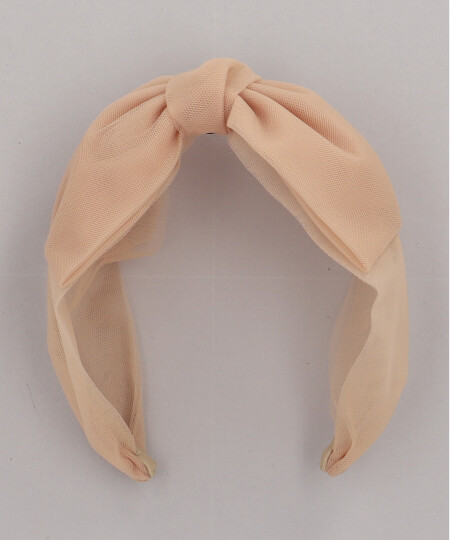 TULLE CENTER BOW BEIGE ONESIZE