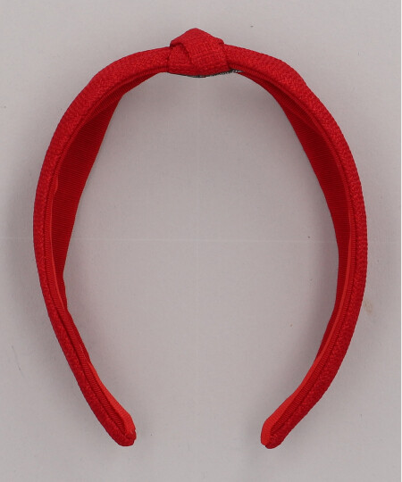 NEW RAFFIA DIVOT HEADBAND RED ONESIZE