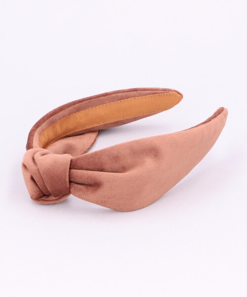 SUEDE TEXTURE BLAIR TURBAN BROWN ONESIZE